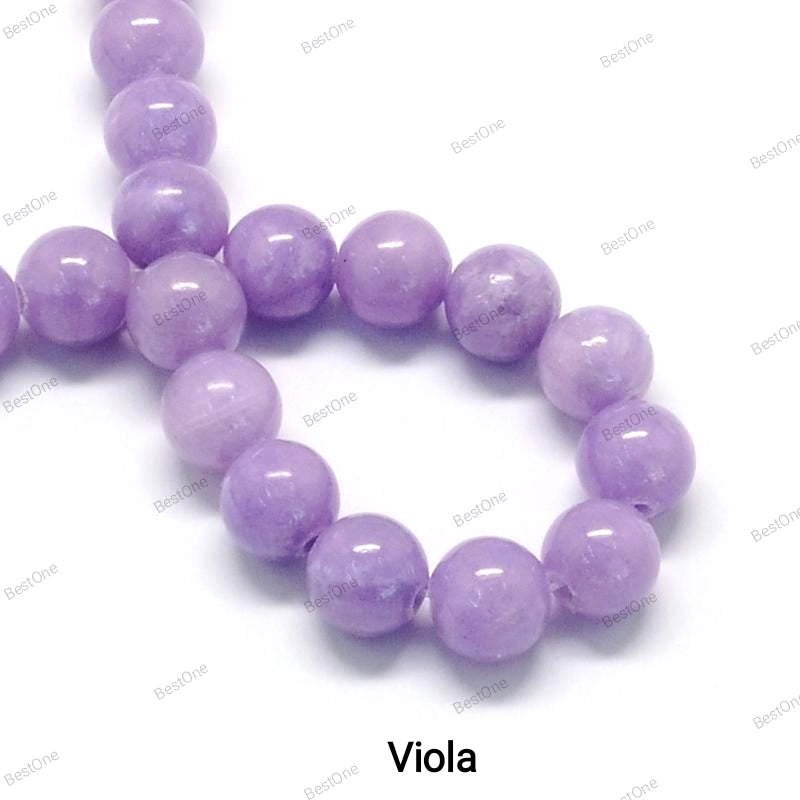 Natural Jade — Round Beads 6/8mm Various Colors | Strand ~40 cm