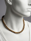 Collana Occhio di Tigre — Perline Tonde 6mm | 45 o 50 cm