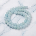 Natural Blue Jade — Round Beads 4mm | Strand ~39 cm