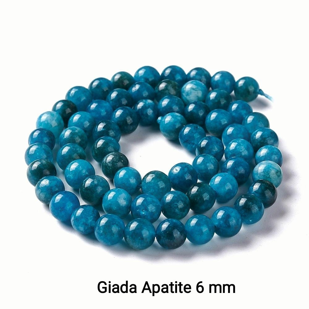 Natural Jade — Round Beads 6mm | Various Colours | Strand ~37.5 cm