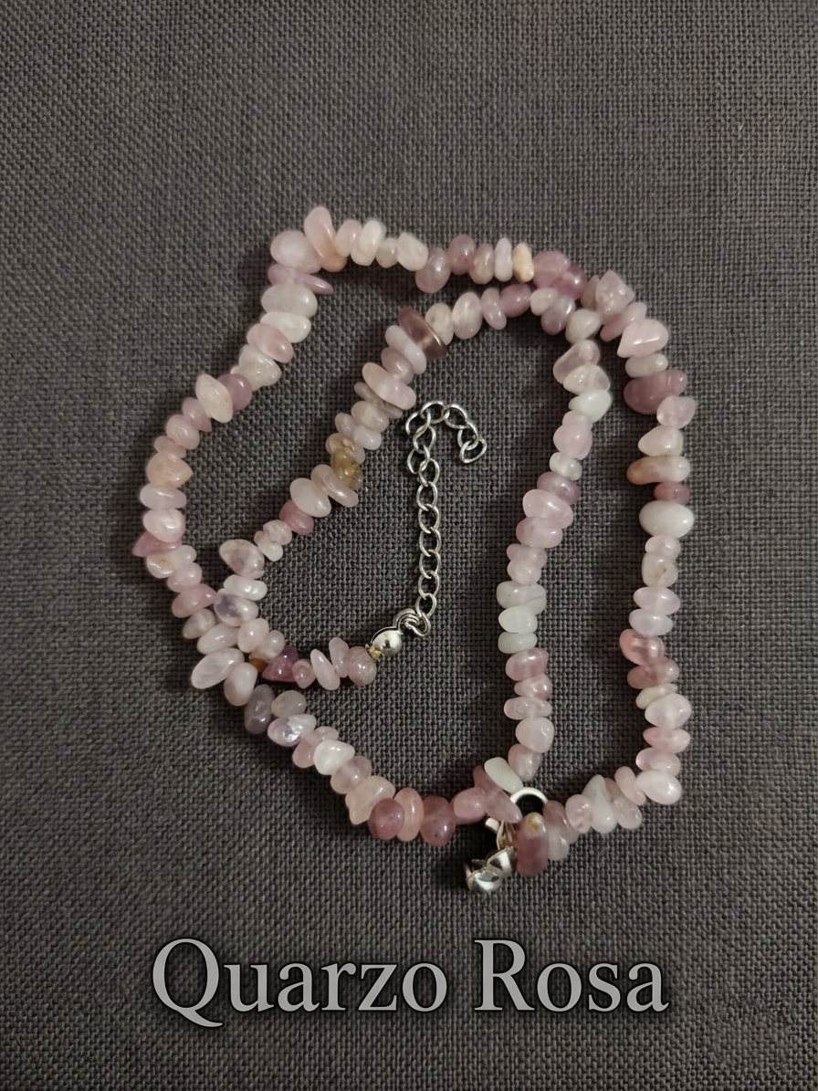 Natural Stone Chip Necklace — Apatite, Fluorite, Obsidian and more | 40 cm