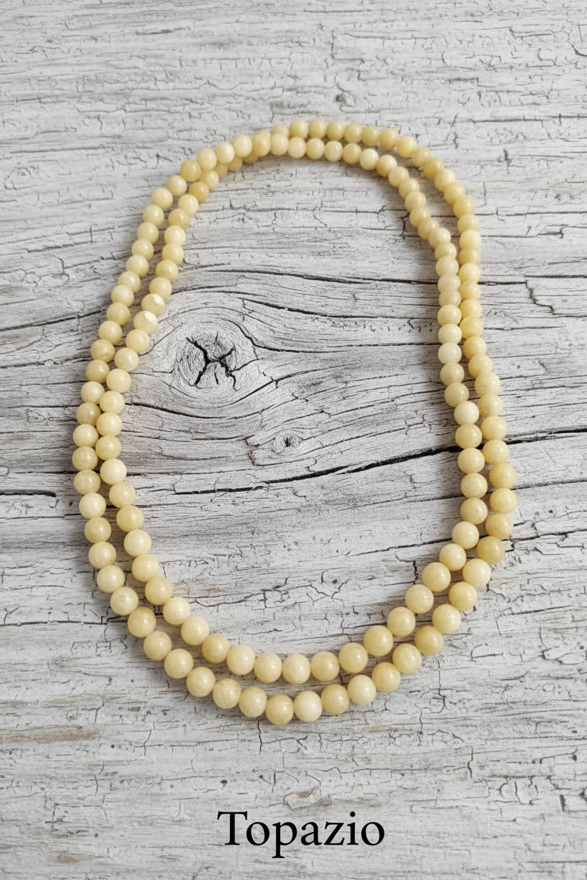 Long Necklace in 100% Natural Jade — 8mm Beads | Various Colors