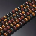 Occhio di Tigre Colorful — Perline Tonde 8mm |Filo ~38 cm