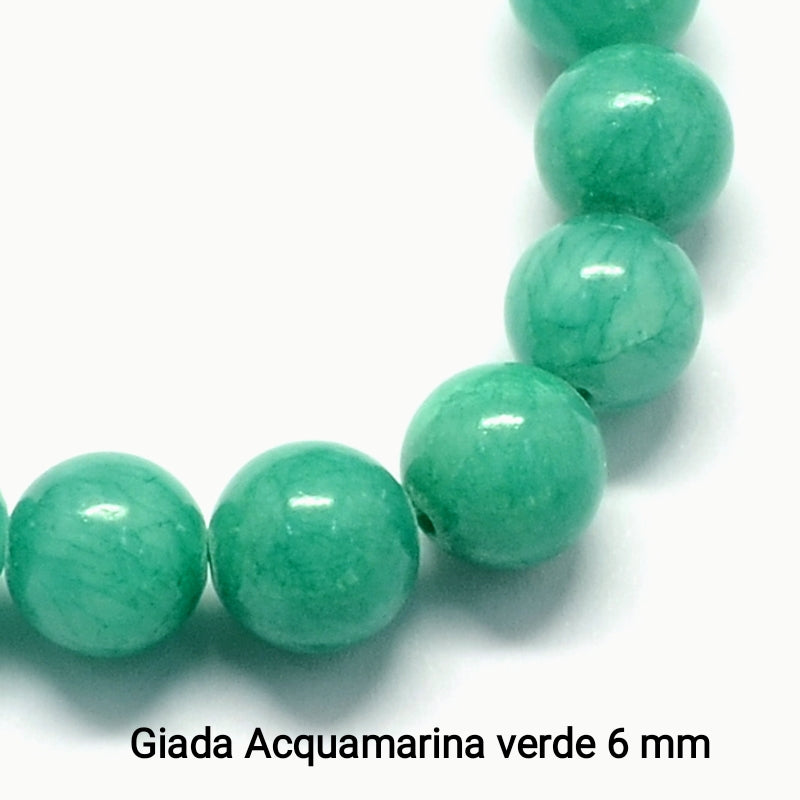 Natural Jade — Round Beads 6mm | Various Colours | Strand ~37.5 cm