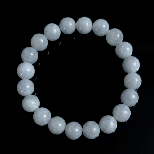 Aquamarine Chalcedony Bracelet — 10mm Beads | 18-19 cm