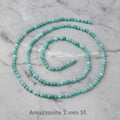 Natural Amazonite — Faceted Beads 2/3mm | Strand ~39 cm