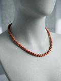 Collana di Diaspro Rosso — Perline Tonde 6mm | 45 o 50 cm