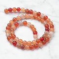 Natural Carnelian — Round Beads 4/6mm | Strand ~38 cm