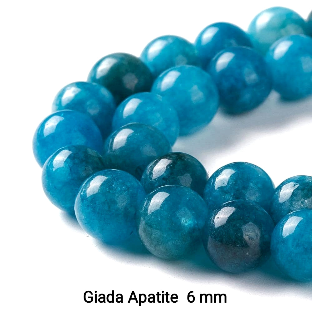Natural Jade — Round Beads 6mm | Various Colours | Strand ~37.5 cm