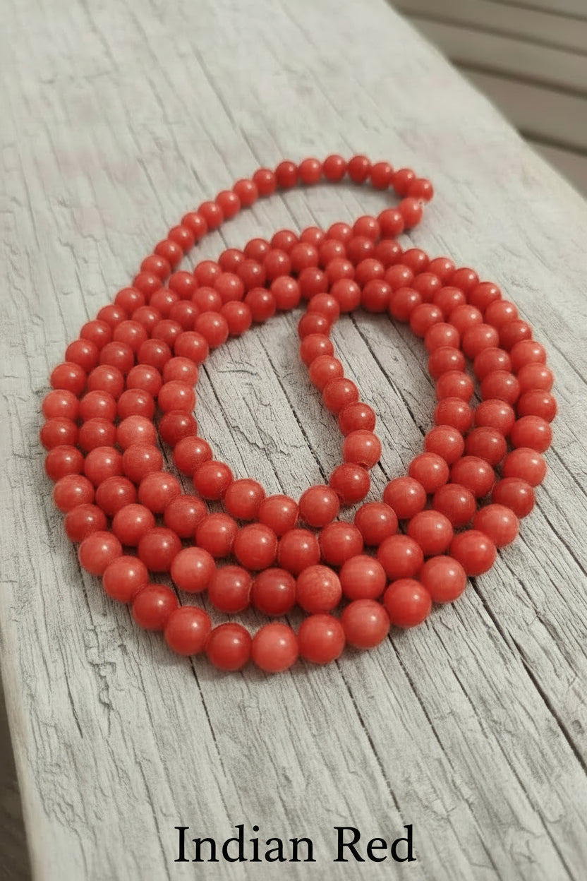 Long Necklace in 100% Natural Jade — 8mm Beads | Various Colors