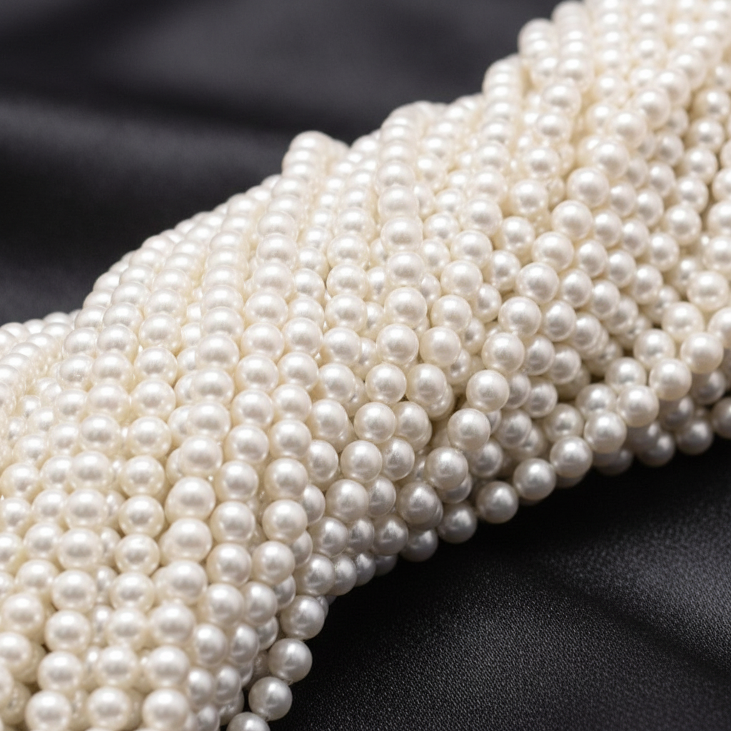 Natural Mother of Pearl Beads - Shell Pearls - 4 - 6 - 8 - 10 mm